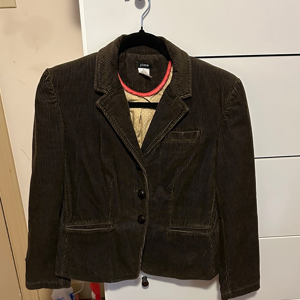 J. Crew Brown Corduroy Blazer